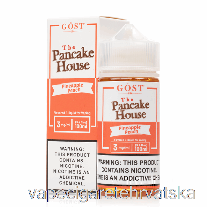 Vape Hrvatska Ananas Breskva - Palačinkarnica - Gost Vapor - 100ml 6mg